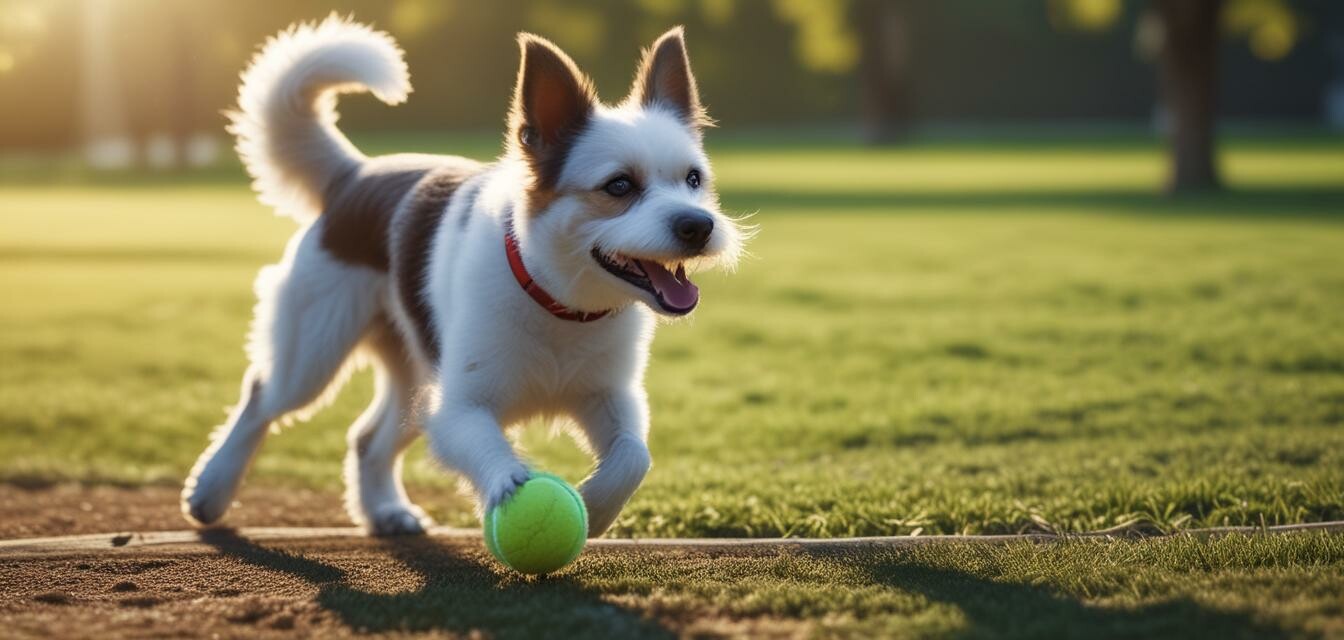 Dog Playing Fetch Image